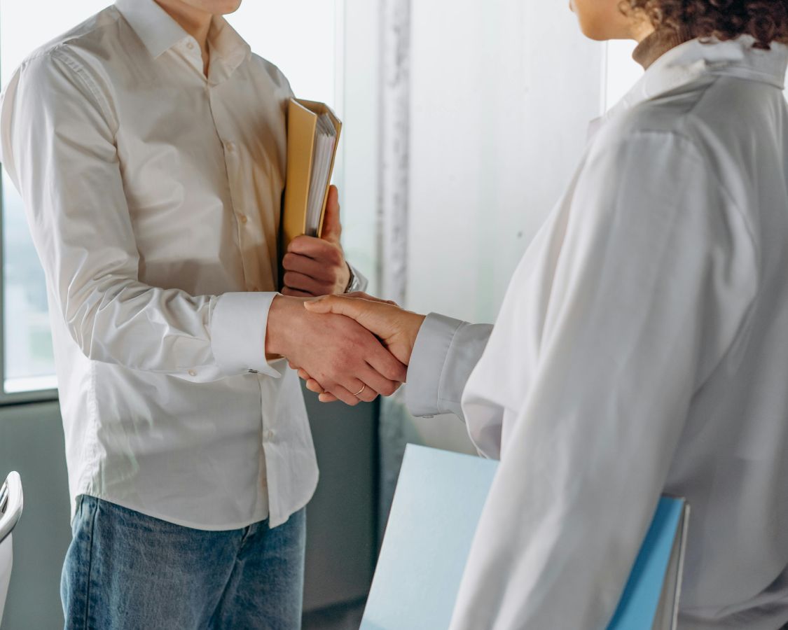 Business People in a Handshake